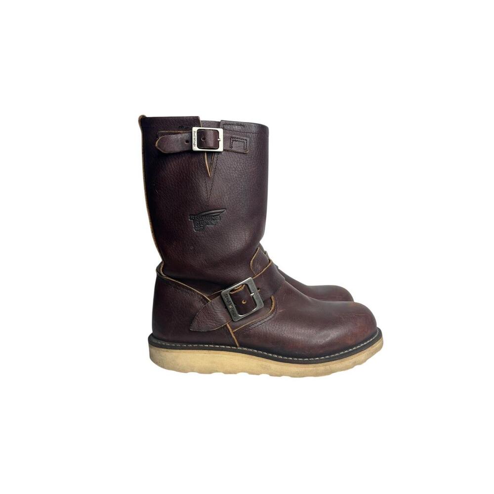 Red Wing Heritage 2970 Engineer Boots Brown Leather Made USA